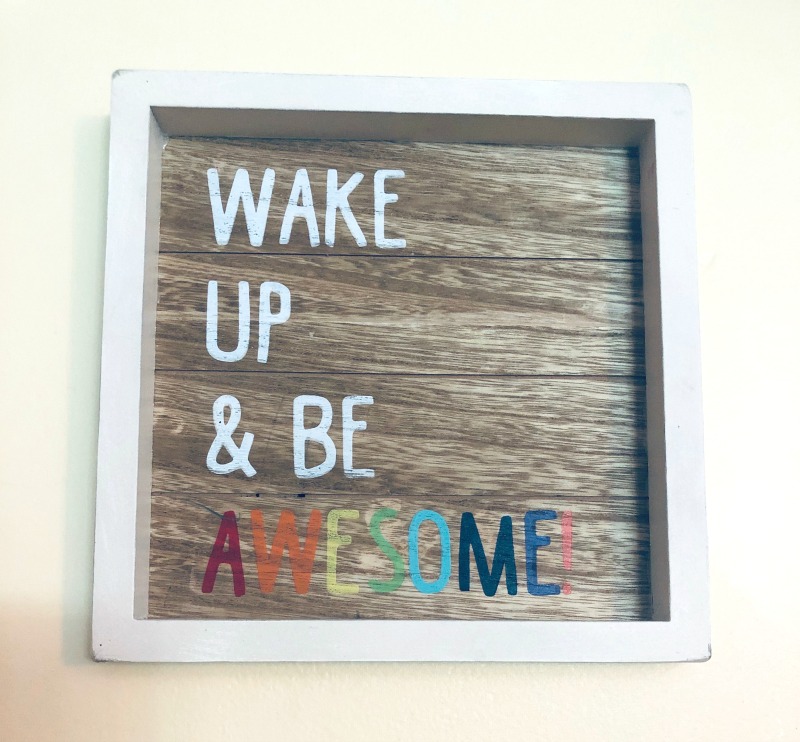 Art you can sell for extra cash - CUTE Wake Up & Be Awesome Sign! | List of 100+ Money Making Crafts