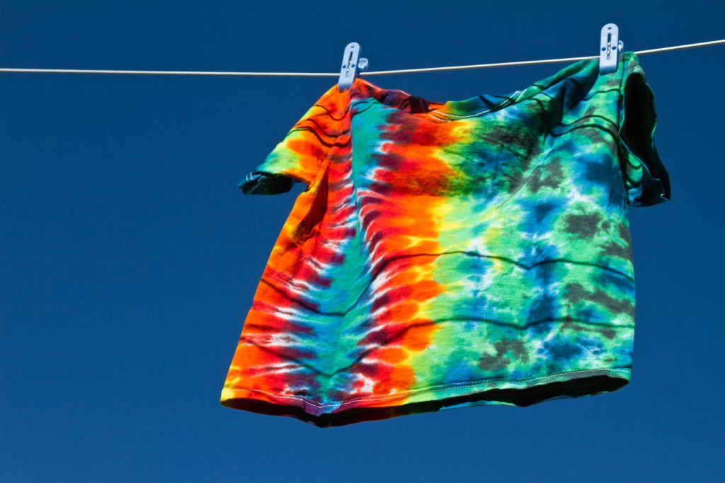 DIY tie-dyed tee shirt sell really well at elementary entrepreneur days