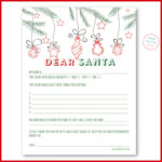 Blank Letter to Santa Template {Free Printable!} - What Mommy Does