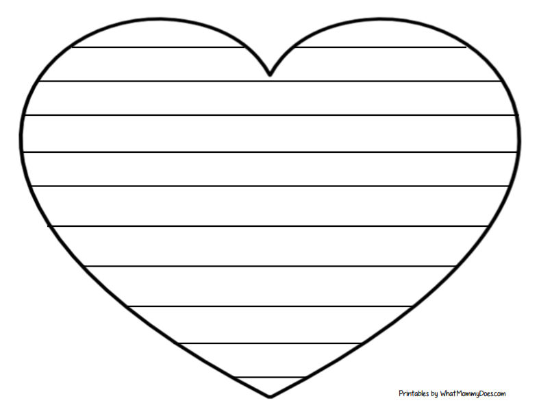 Easy Heart Coloring Pages for Kids Stripe Patterns! - What Mommy Does