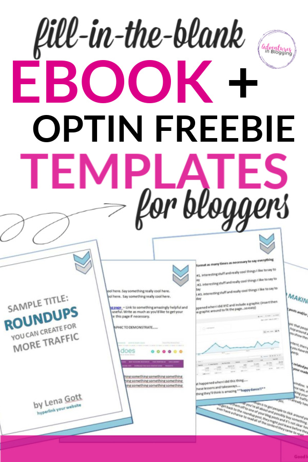 free fill in the blank ebook templates for bloggers 