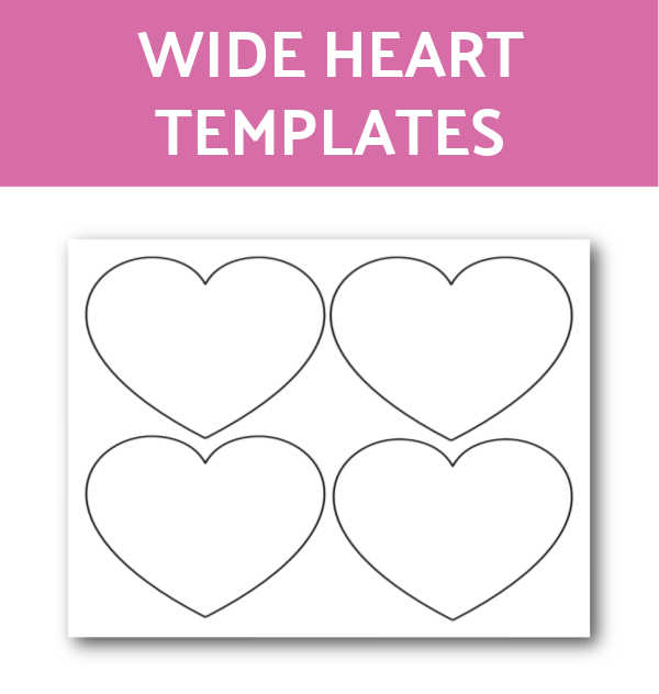 Wide Heart Template - Young At Heart Creations