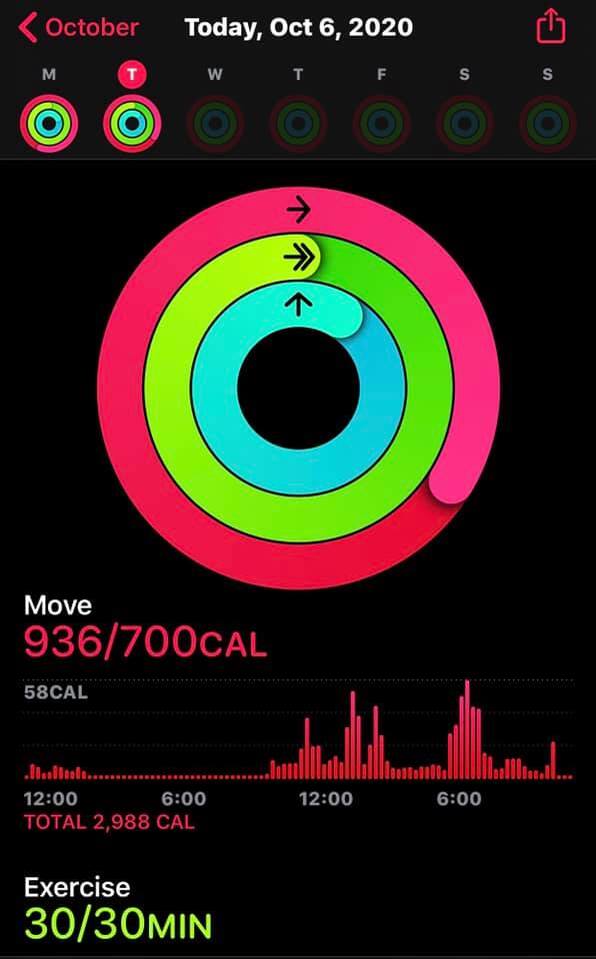 apple watch not recording exercise ring