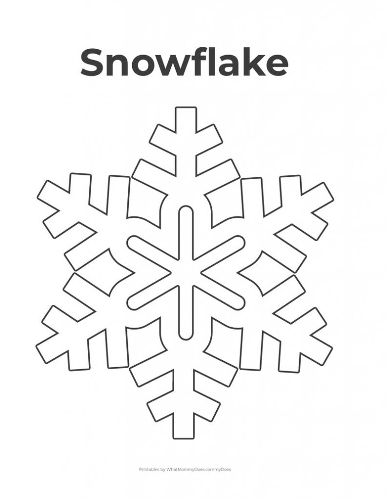 Free Printable Snowflake Templates – 23 Large & Small Stencil With Regard To Blank Snowflake Template