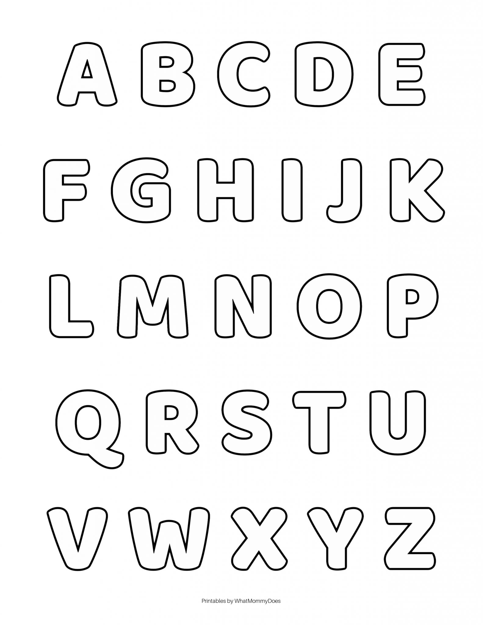 Free Alphabet Printables Letters Worksheets Stencils And Abc Flash