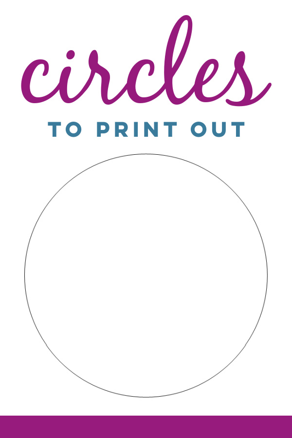 Circle Template: Free Printable Circle Templates For Your Next DIY Project