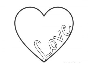 Love Heart Coloring Pages Free Printables! - What Mommy Does