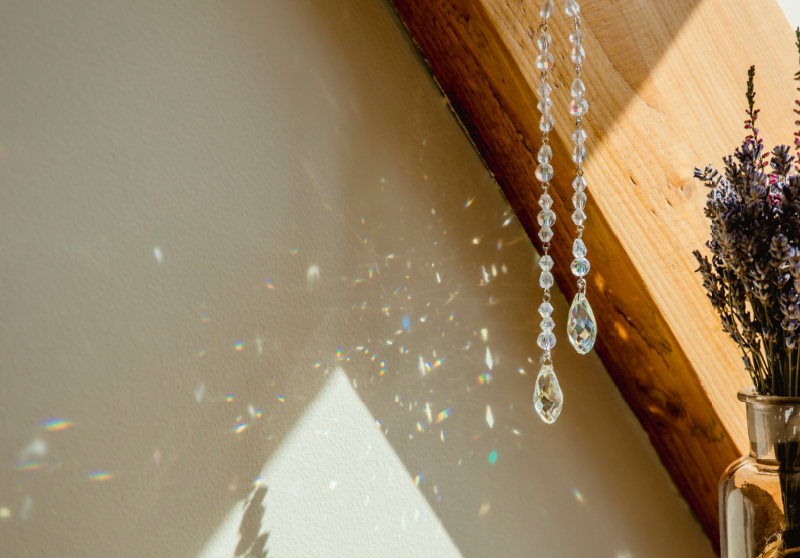 Suncatcher made from jewels for children to make