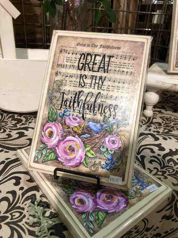 Vintage Hymns made into art