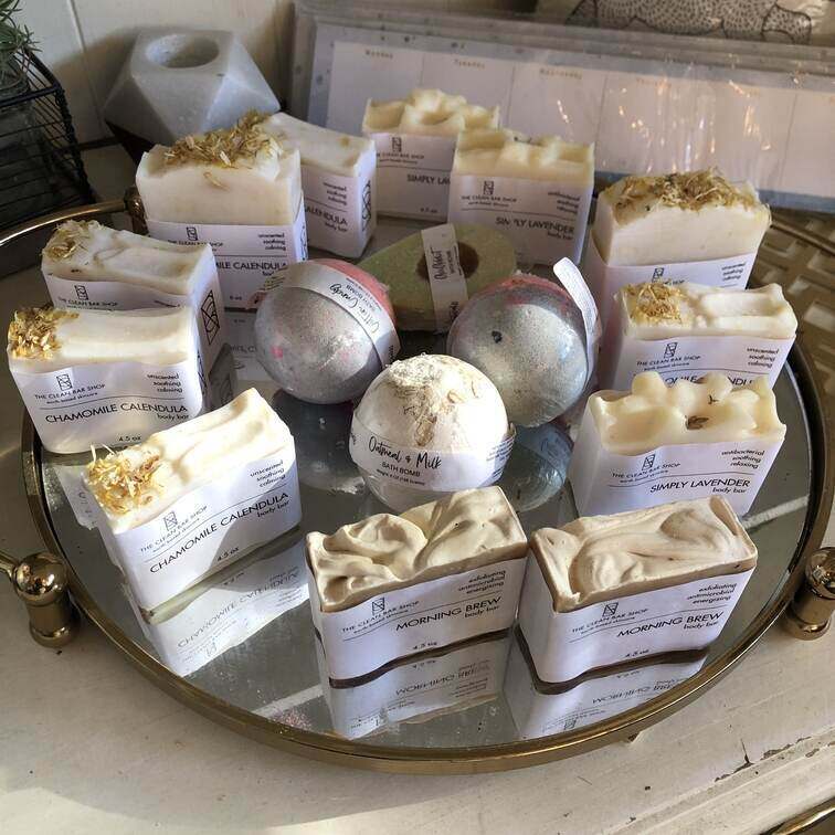 handmade bath bombs and soap