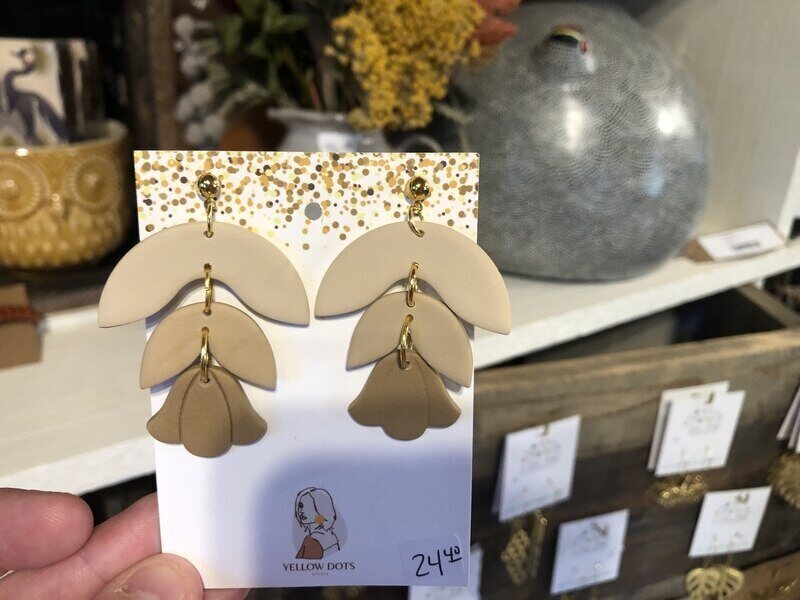 handmade clay earrings