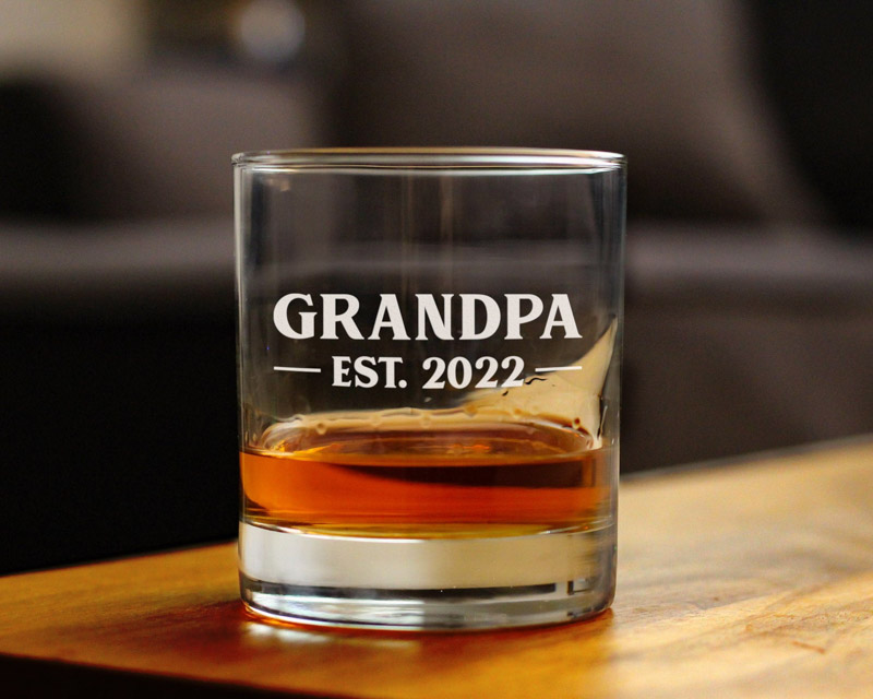 grandpa on the rocks glass