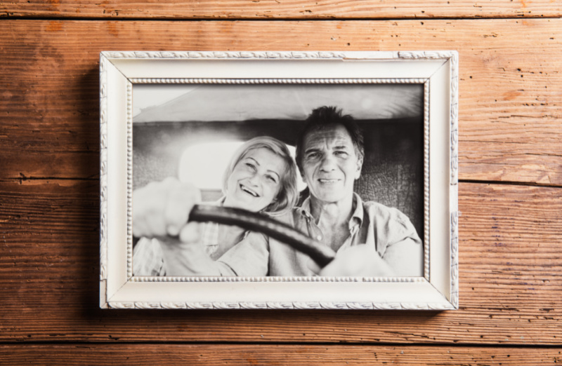 framed photo of a couple as a gift