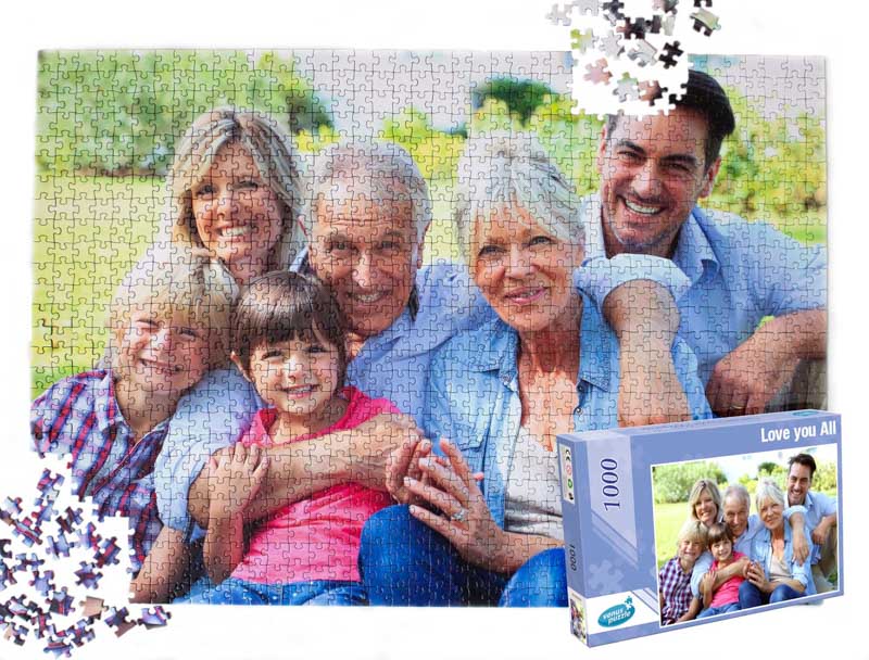 Family photo turned into a puzzle for the perfect gift