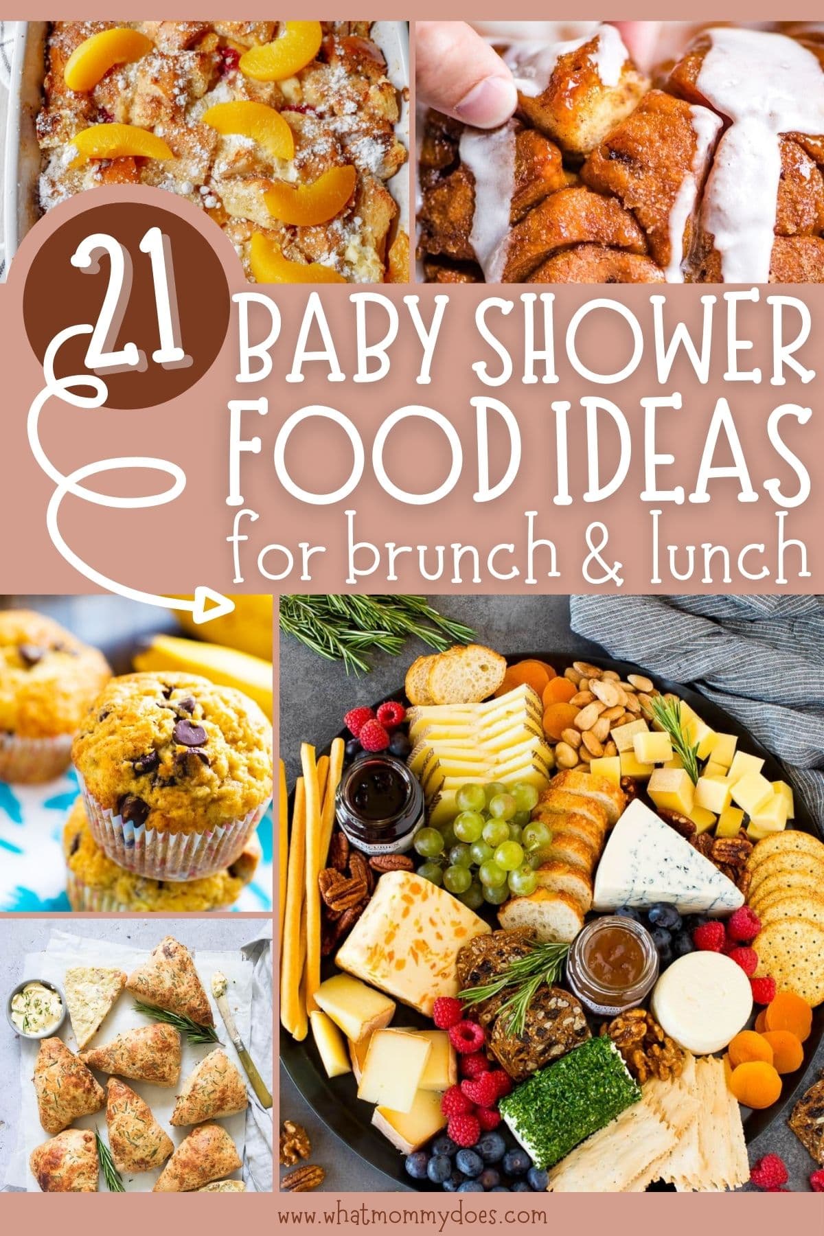 21 Baby Shower Food Ideas {Brunch Lunch!} - What Mommy Does