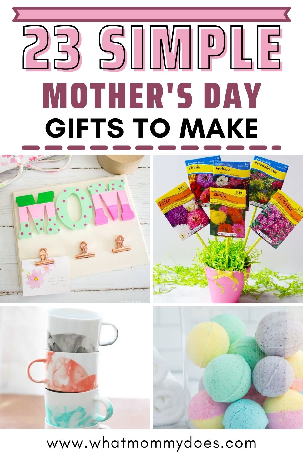 23 Simple Mother's Day Gifts to Make - What Mommy Does