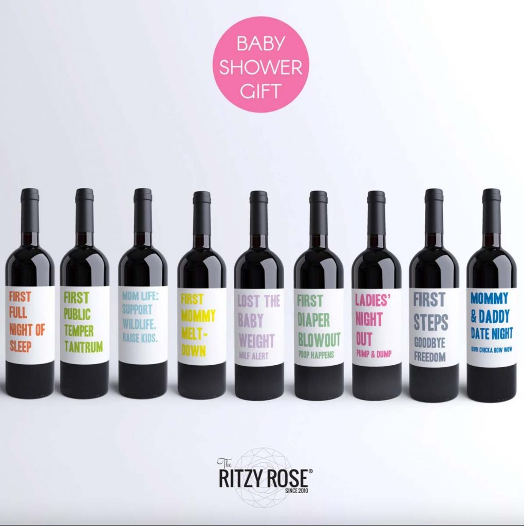 funny wine labels to give a new mom