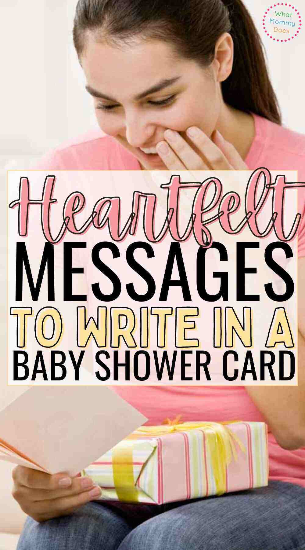 What to Write in a Baby Shower Card