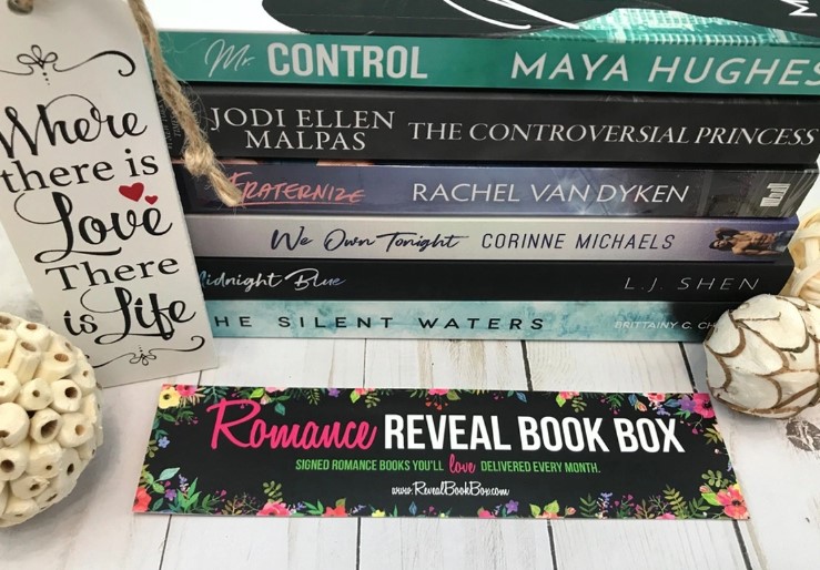 books and book mark from the reveal book box from Cratejoy