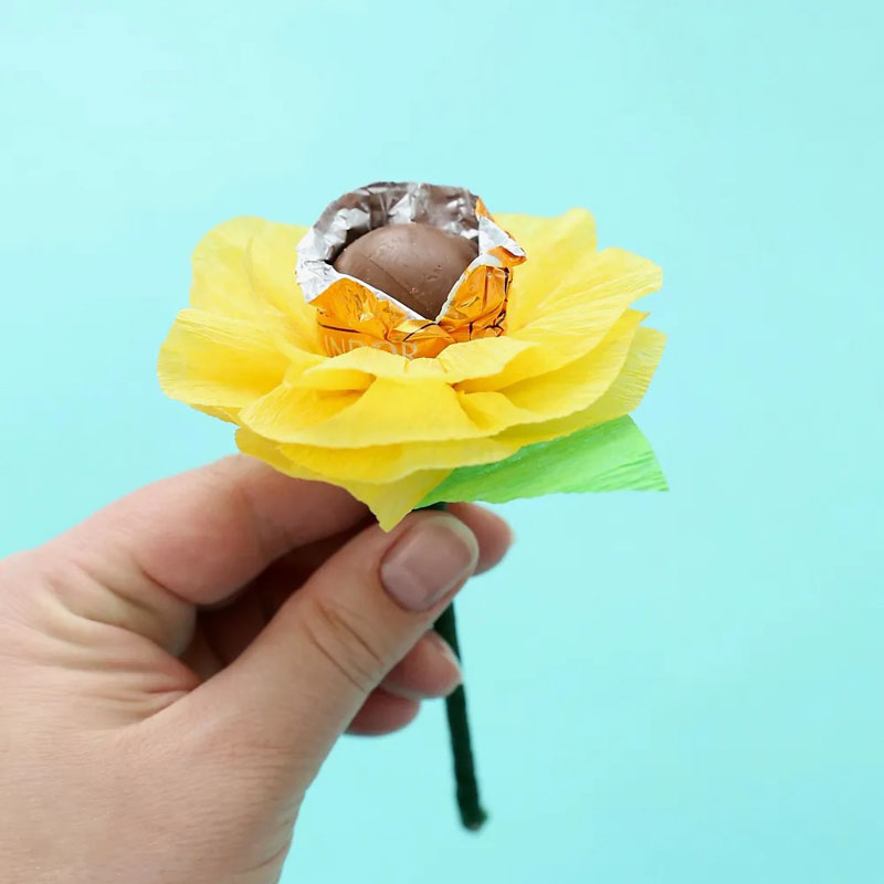 chocolate truffle flower DIY gifts