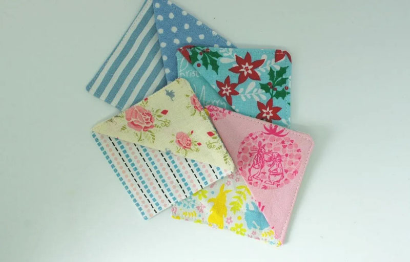 cute floral fabric book markers