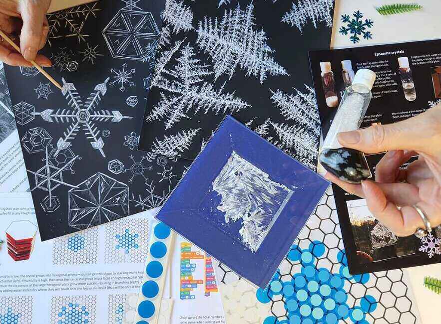 artwork inspired by snowflakes