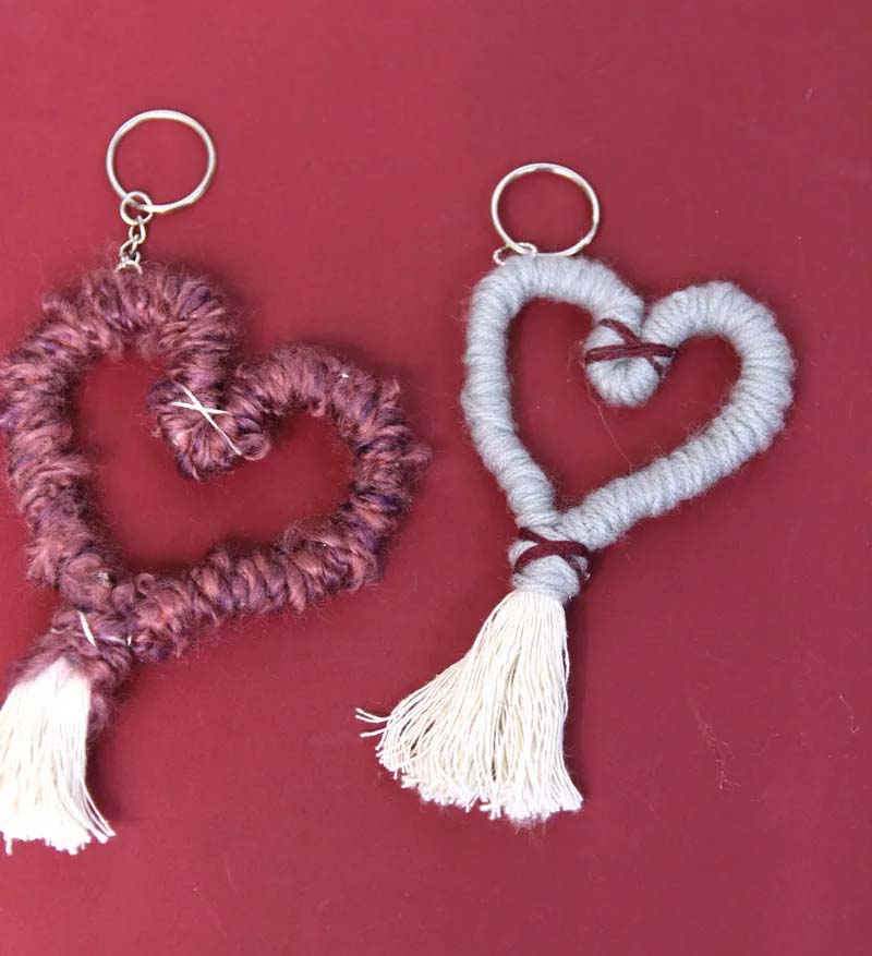 crafted macrame keychain DIY Dollar Tree Christmas Gifts