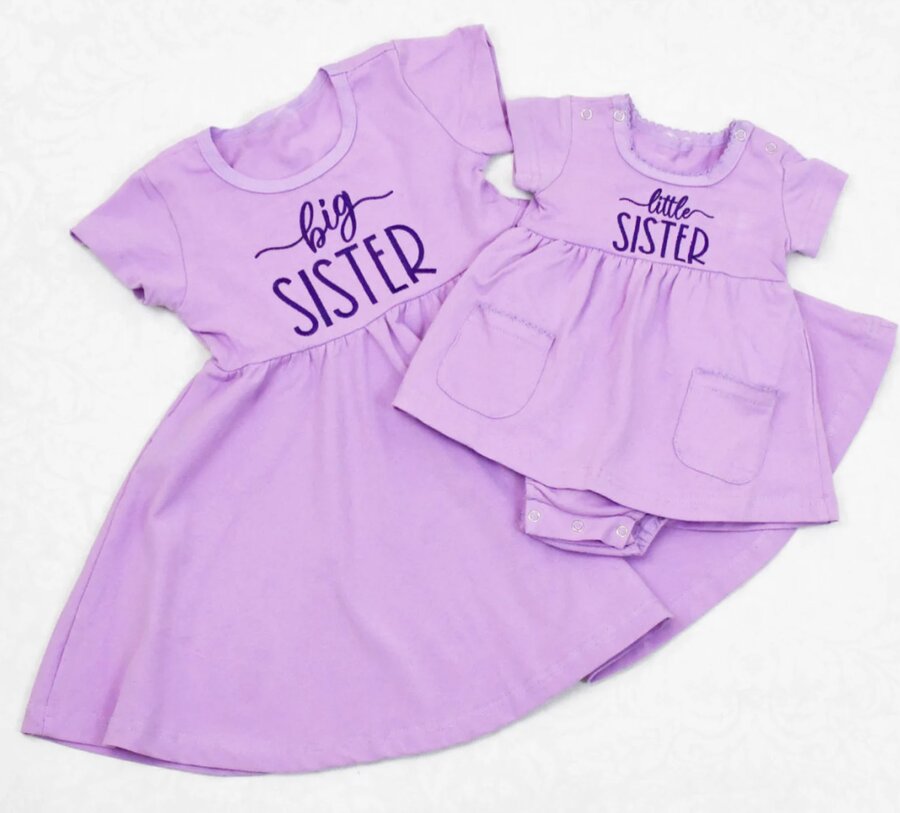 Big Sister Little Sister Matching Outfits - Toddler & Baby Girl Matching Shirts