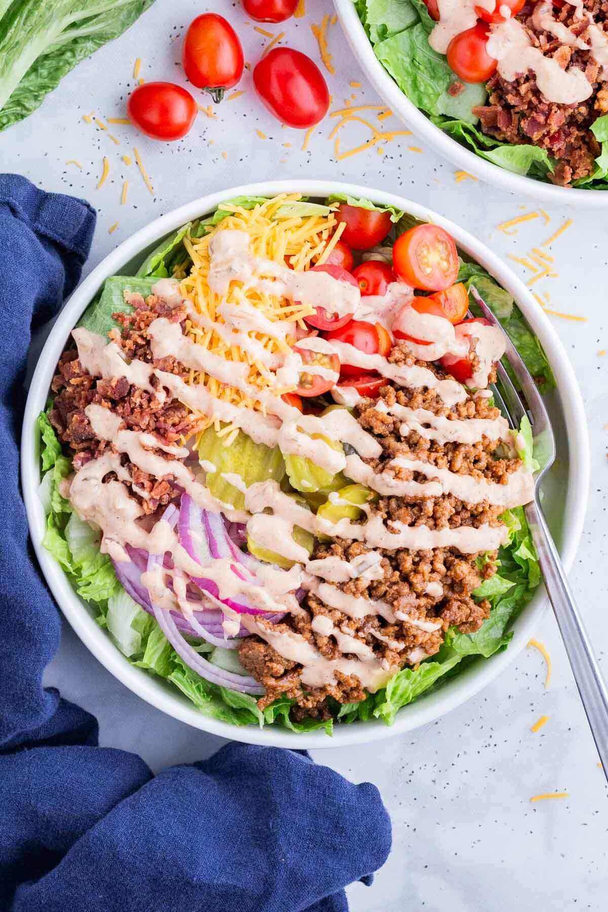 burger in a bowl picture