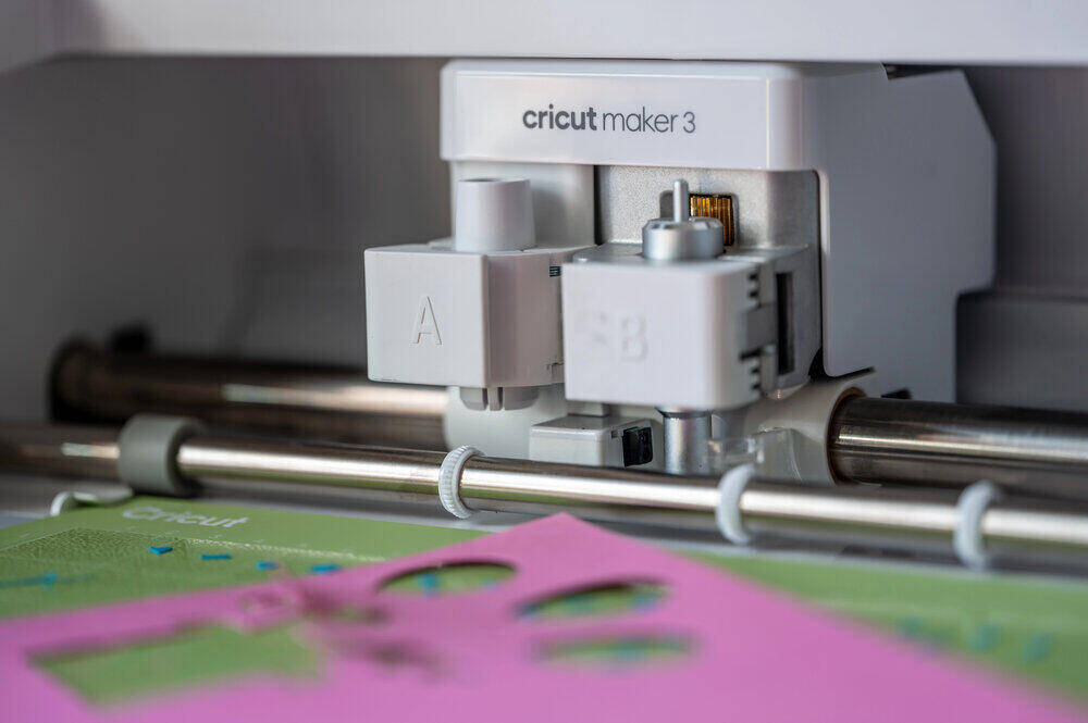 up close picture of a Cricut Maker machine
